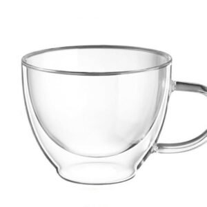 12oz Double Walled Glass Insulated Coffee Mug