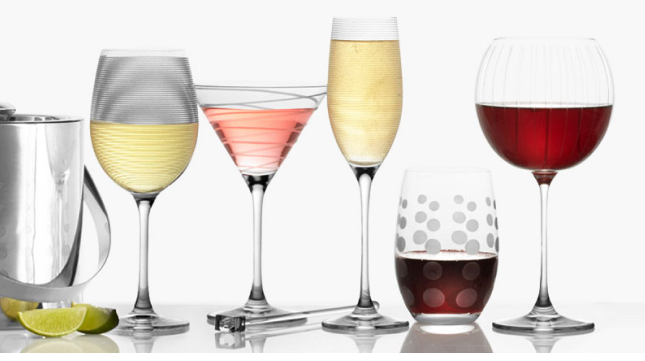 17oz Stemless Wine Glass with Ethched Pattern - Image 4