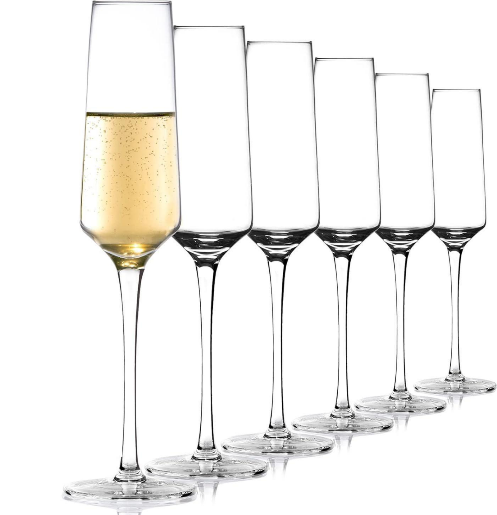 7.5oz Champagne Flute - Hand Blown Elegant Champagne Glass - Image 4