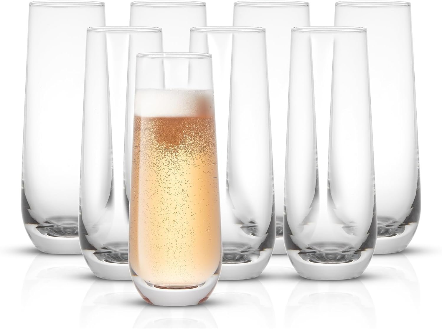 9.5oz Stemless Champagne Flute Glass - Image 2