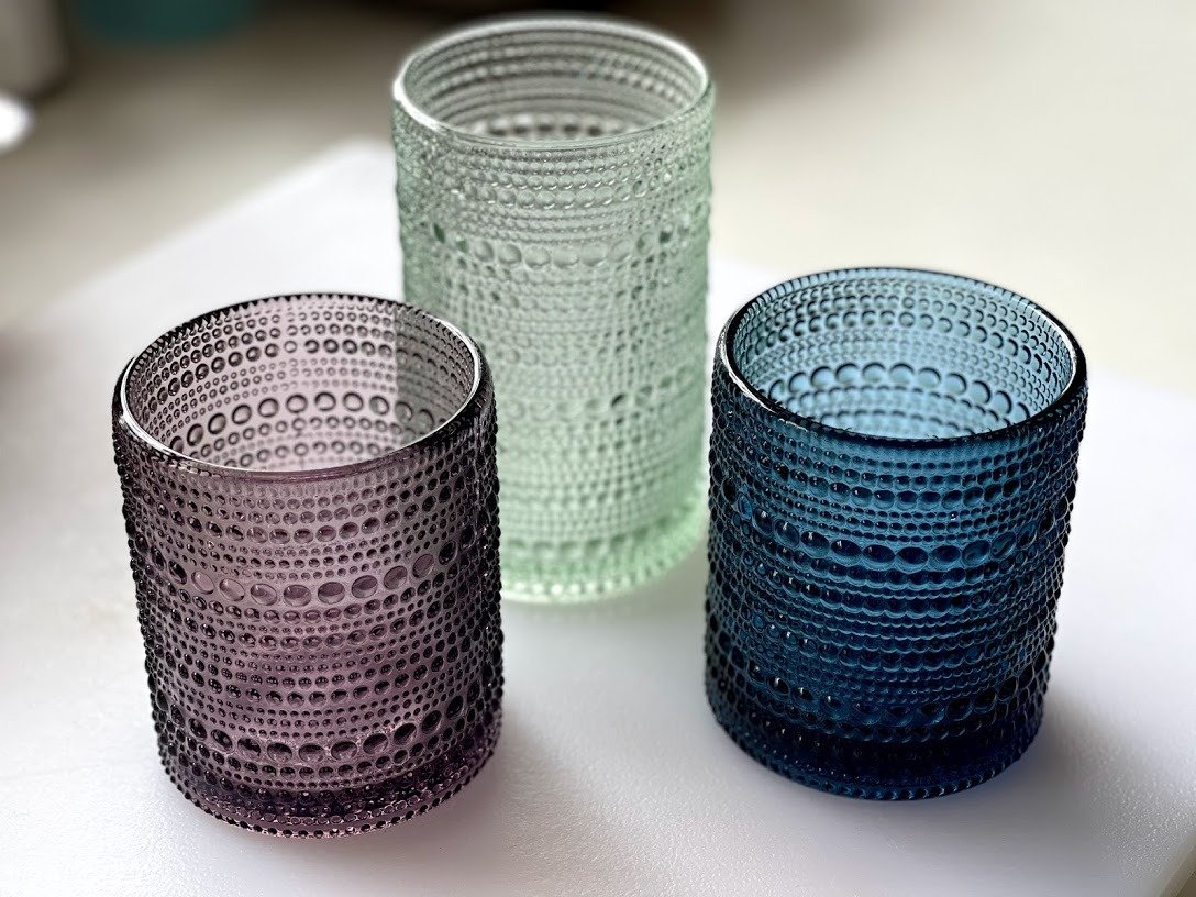 13.5 oz Jupiter Beaded Glass Tumbler - Image 3