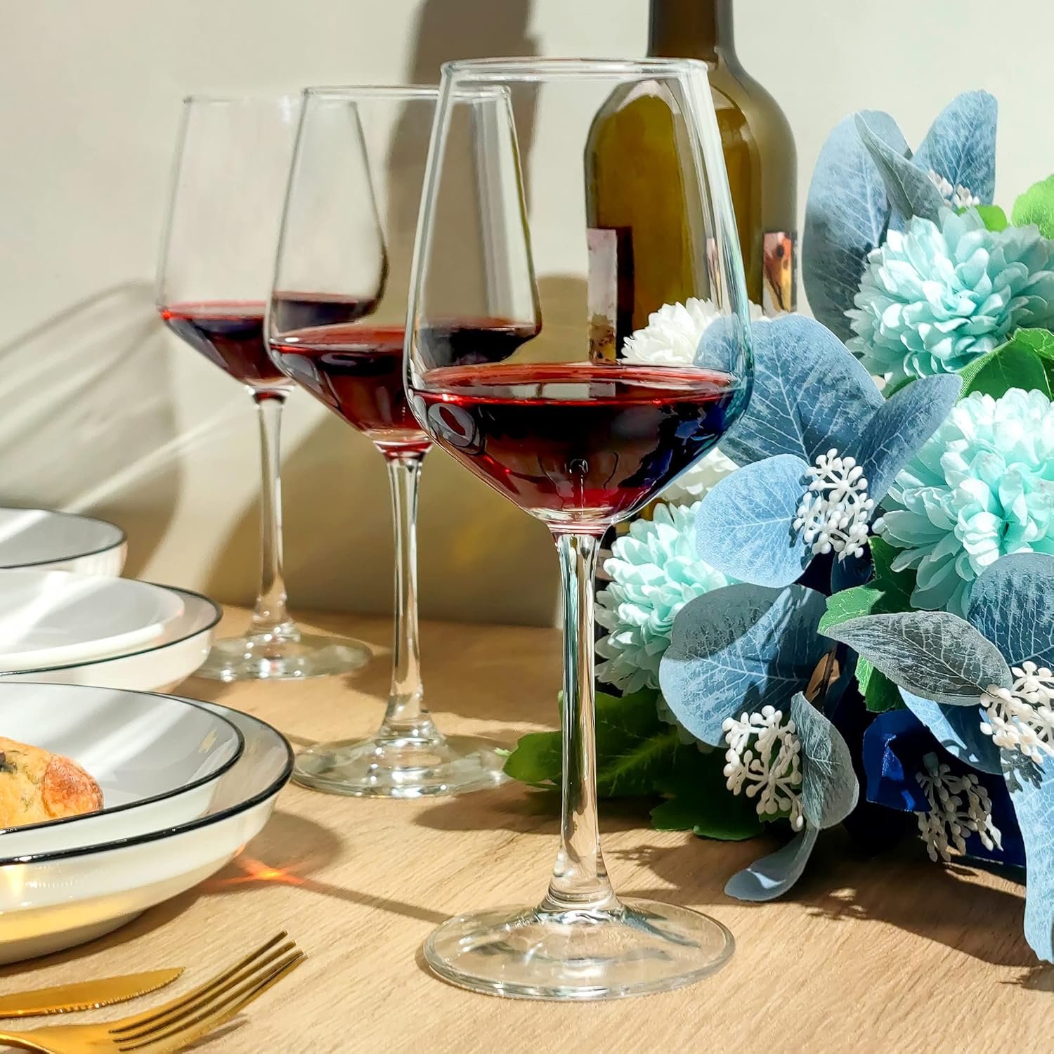 12oz Clear Long Stem Red/White Wine Glass - Image 3