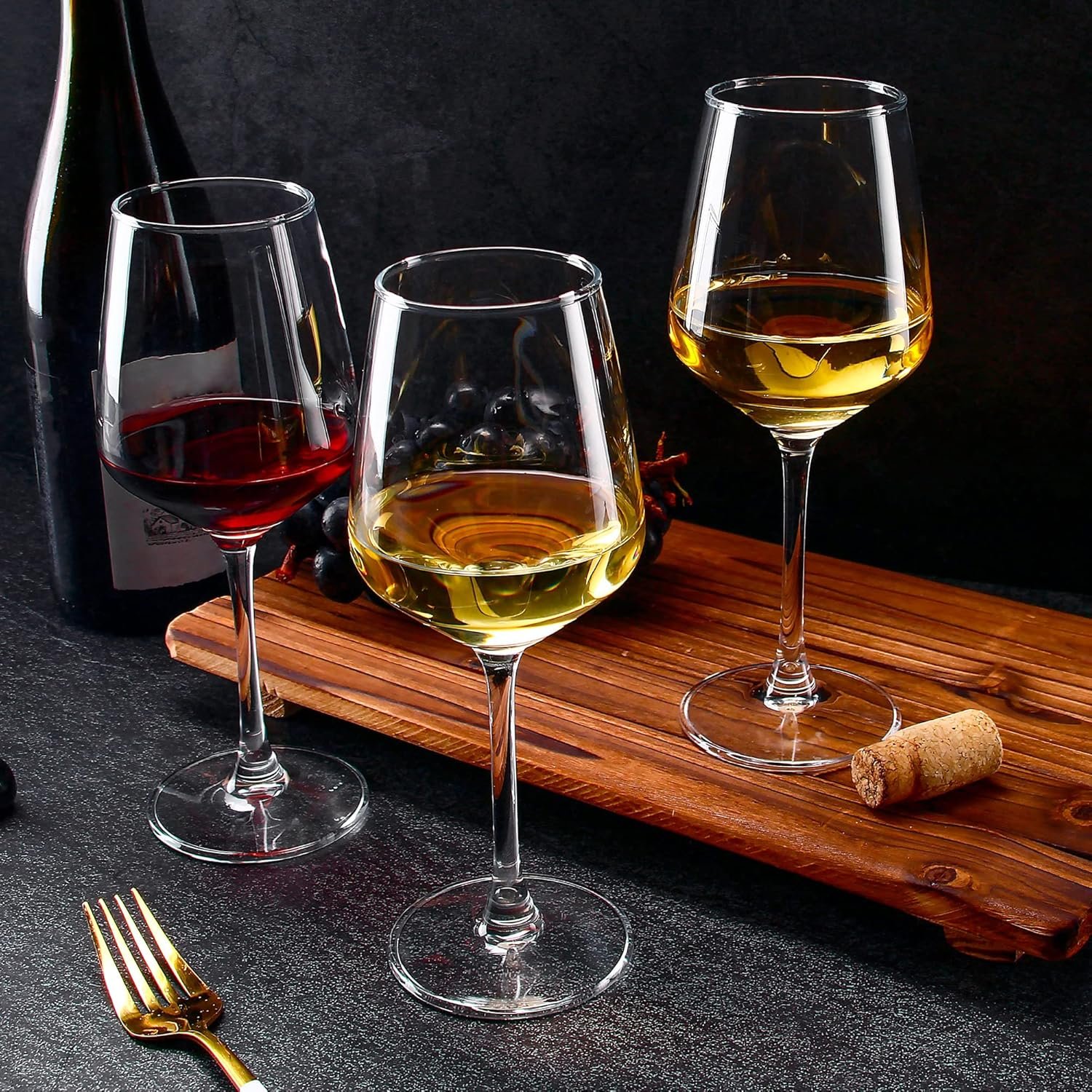 12oz Clear Long Stem Red/White Wine Glass - Image 4