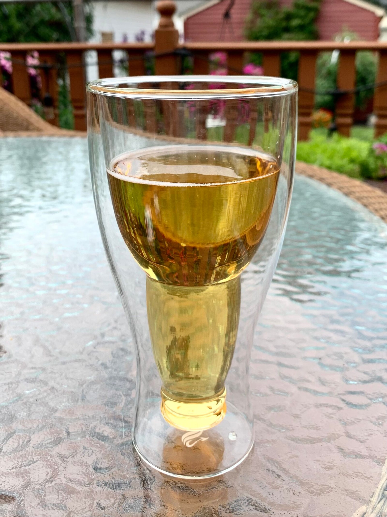 13.5oz Clear Double Wall Insulated Beer Glass - Image 3