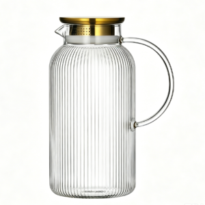 2.2 L Classic Vertical Stripes Water Pitcher with Handle