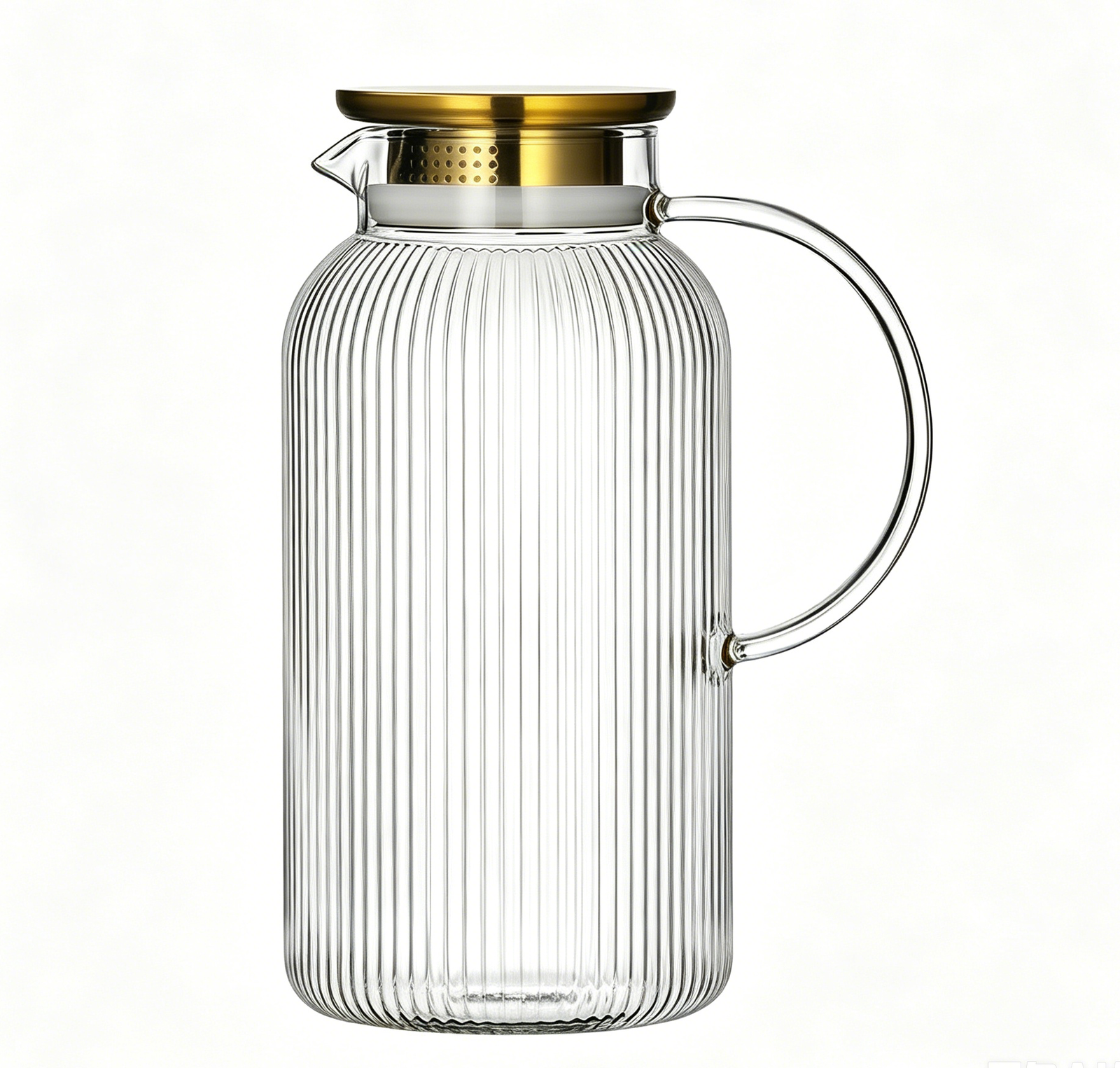 2.2 L Classic Vertical Stripes Water Pitcher with Handle