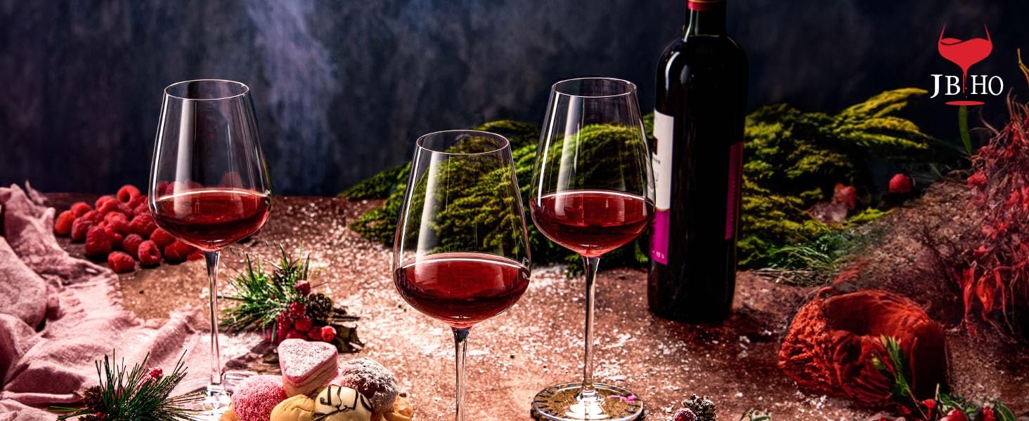 18oz Lead-Free Crystal Glass for Red Wine - Image 2