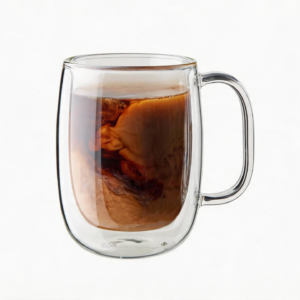 12oz Double Wall Glass Coffee Mug