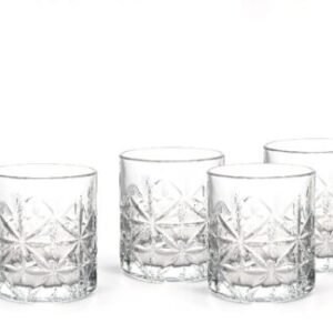 10oz Texture Designed Old Fashioned Glass