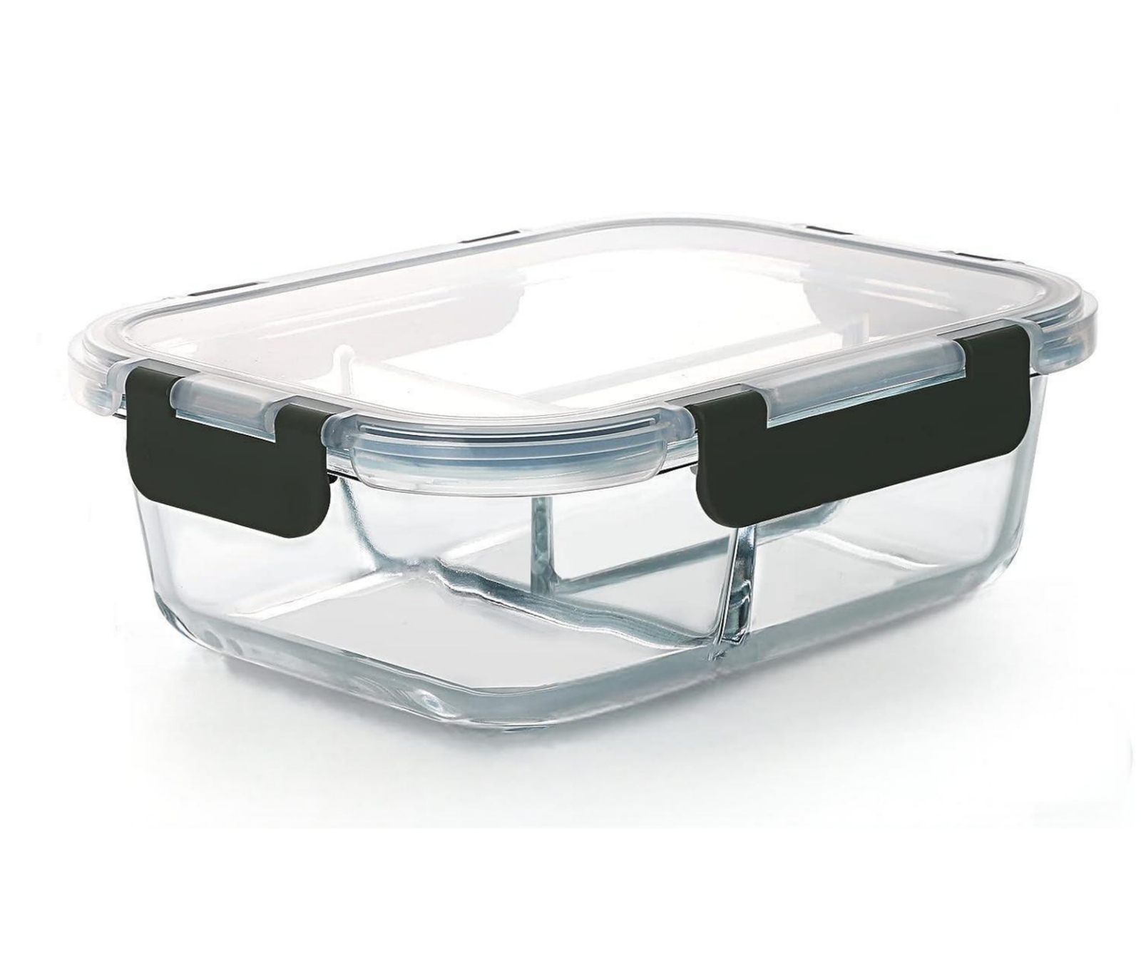 Glass Meal Prep Container 3 Compartments