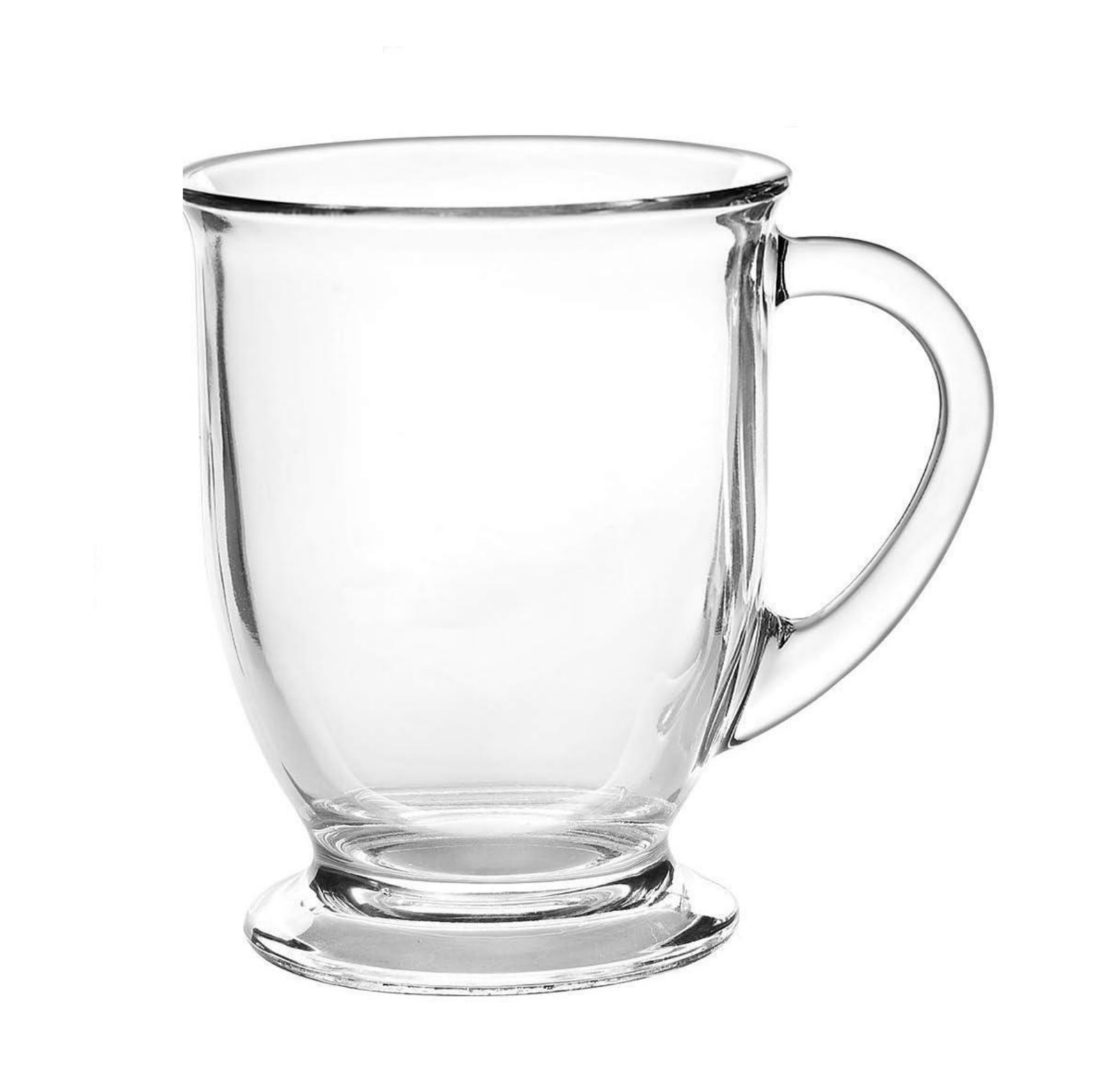 15oz Clear Large Coffee Mug With Handle
