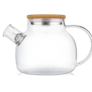 1.2L Clear Tea pot with Removable Filter Spout