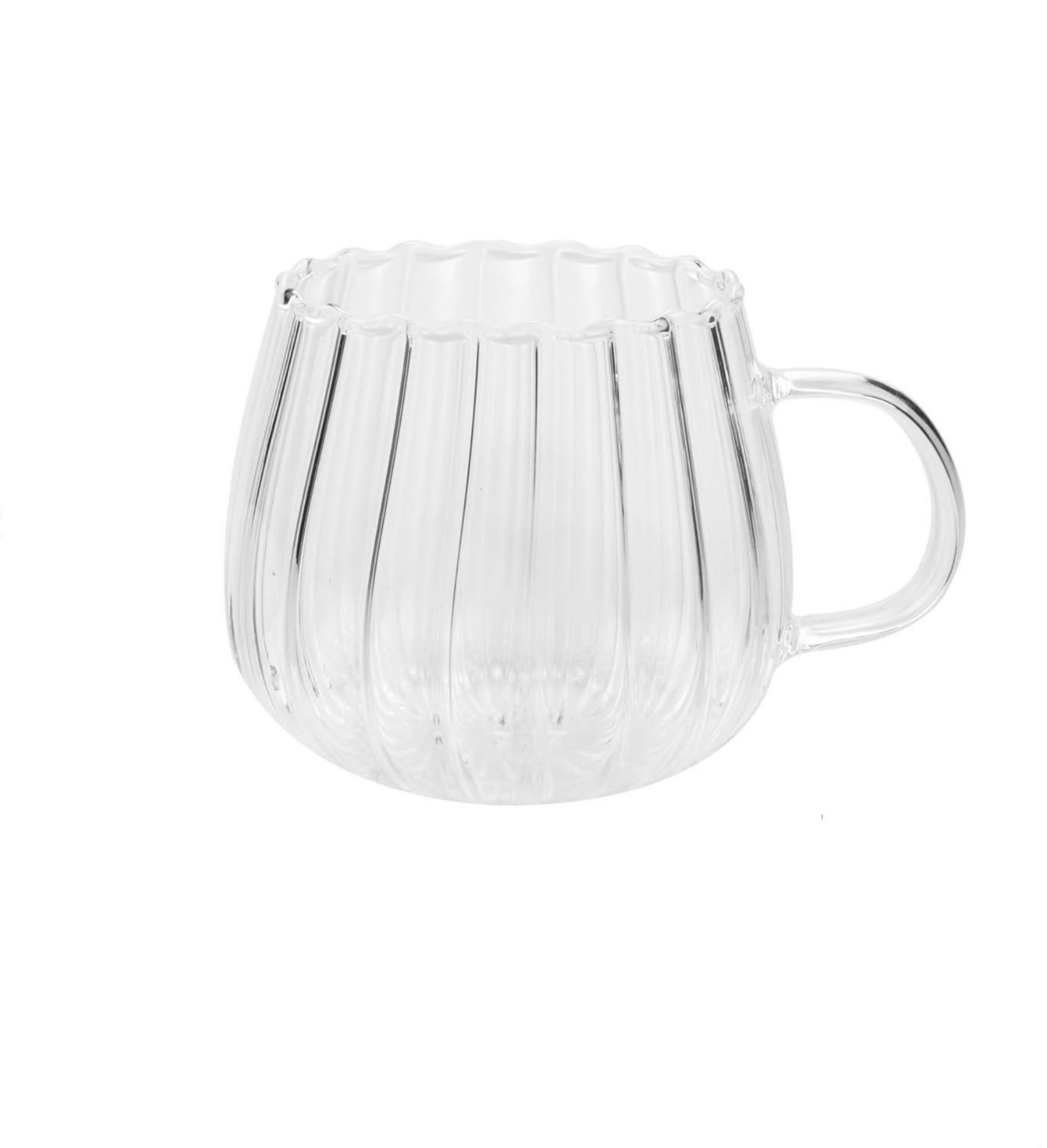 12 oz Glass Coffee Mug