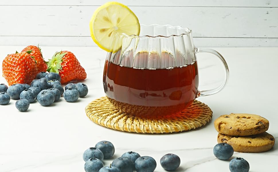 12 oz Glass Coffee Mug - Image 2