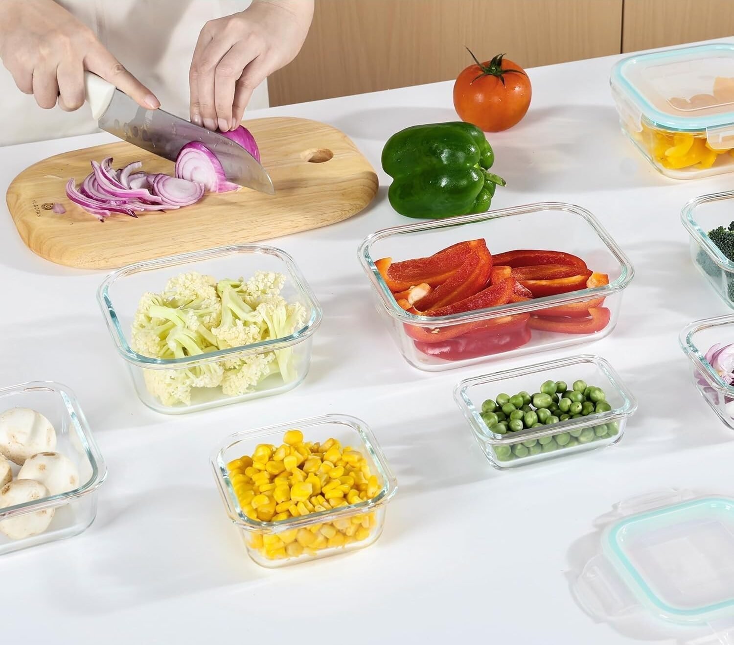 Glass Food Storage Containers with Airtight Lids - Image 4