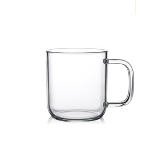 16oz Clear Glass Cup with Handle