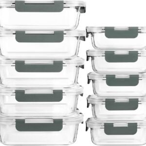Micro Food Storage Containers with Snap Locking Lids