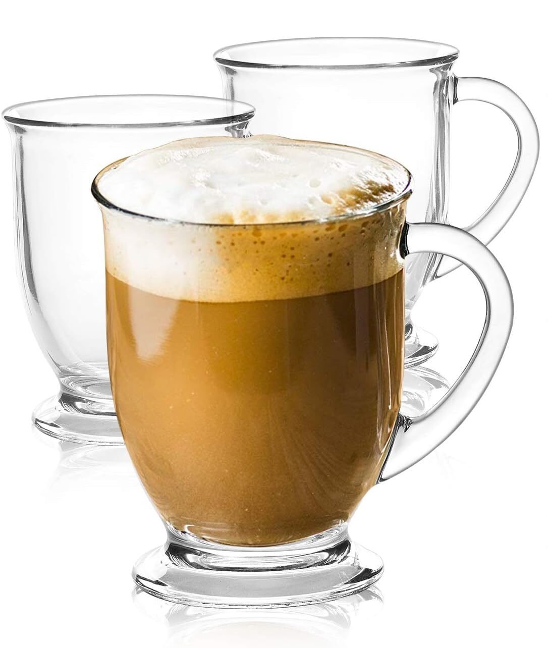 15oz Clear Large Coffee Mug With Handle - Image 4