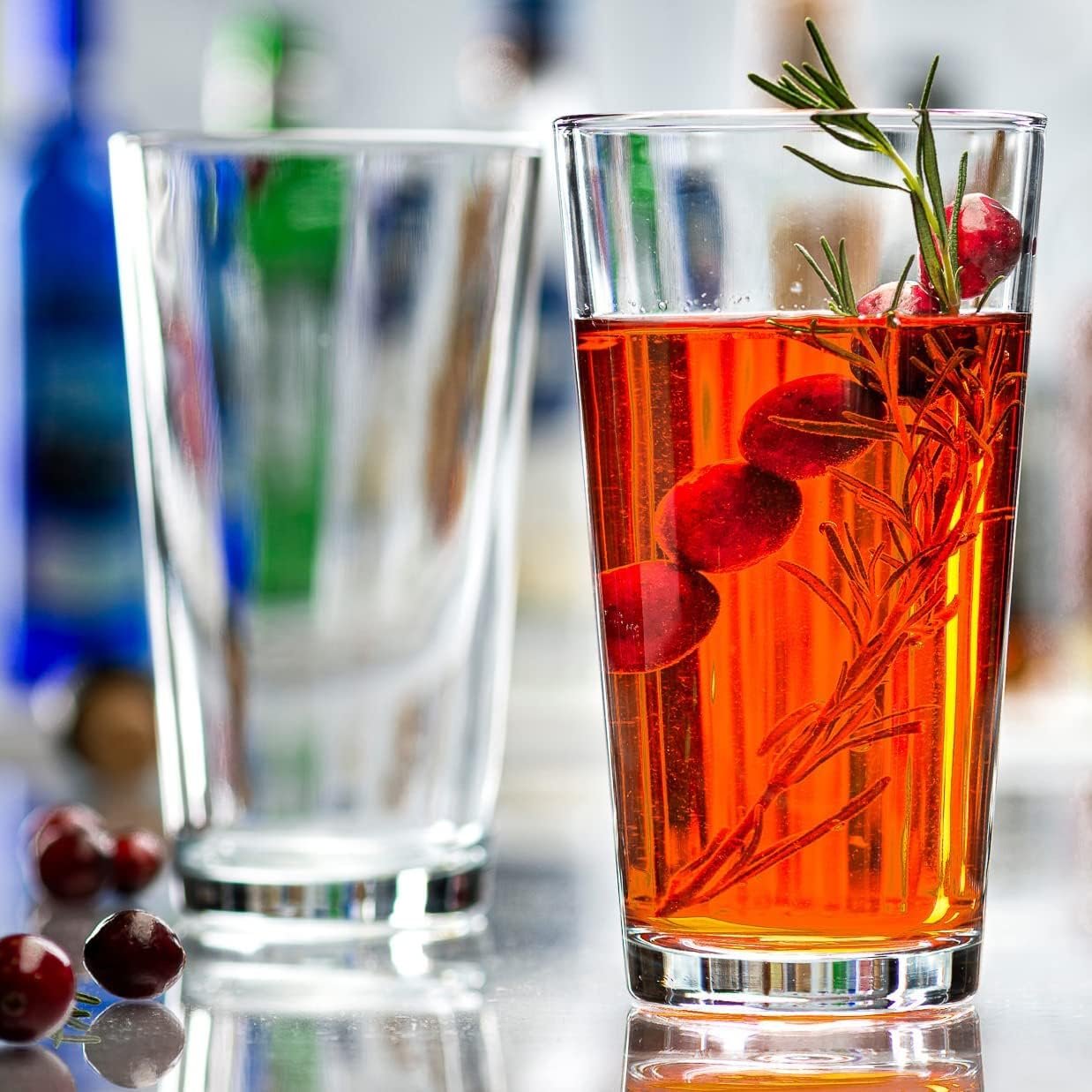 16oz Drinking Glass with Clear Thick Base - Image 3