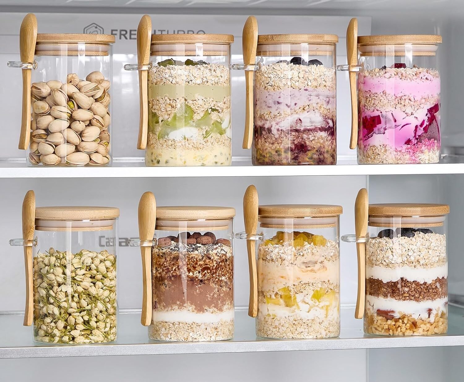 20oz Glass Container with Lid and Spoon - Image 3