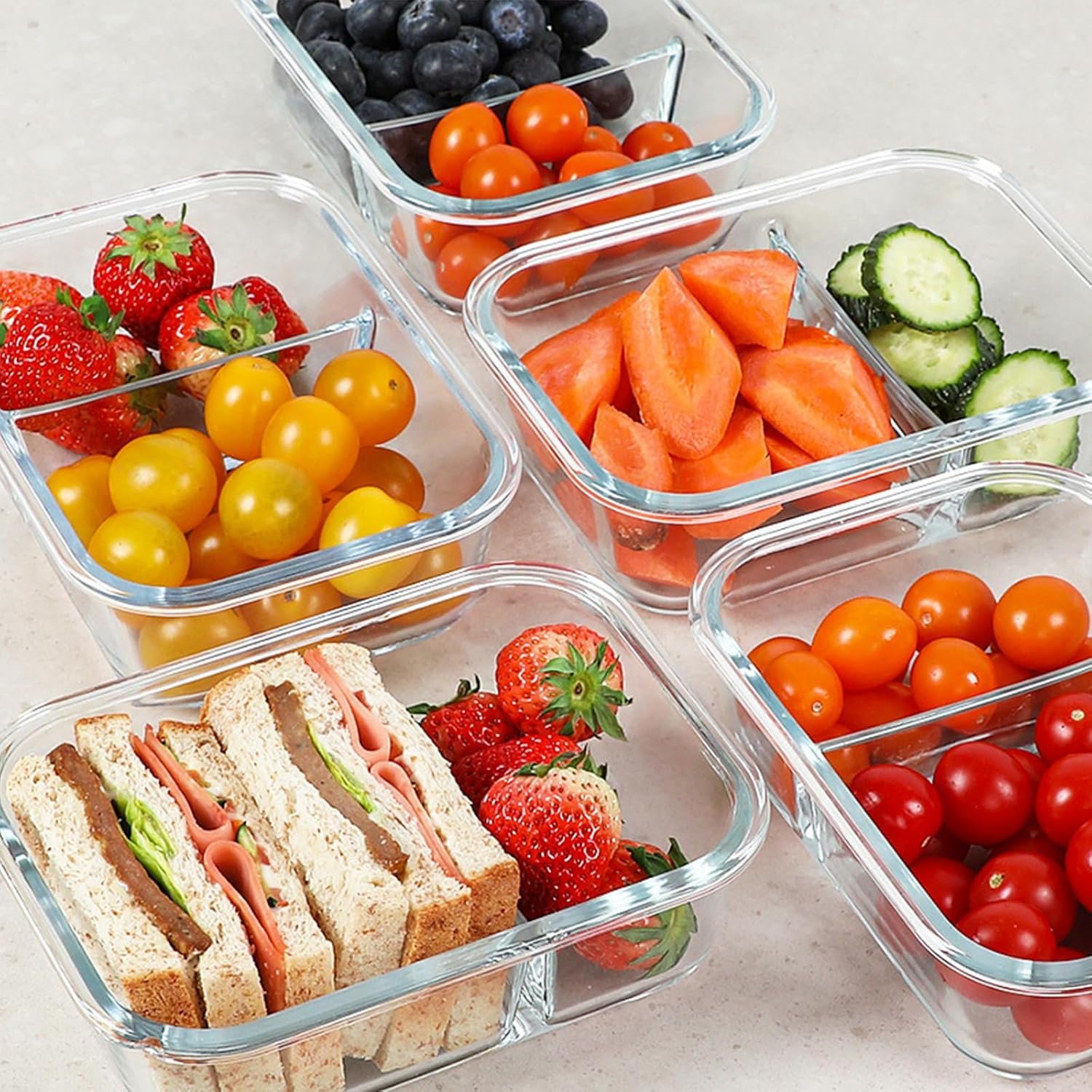 Airtight Lunch Box with 2 Compartments - Image 4