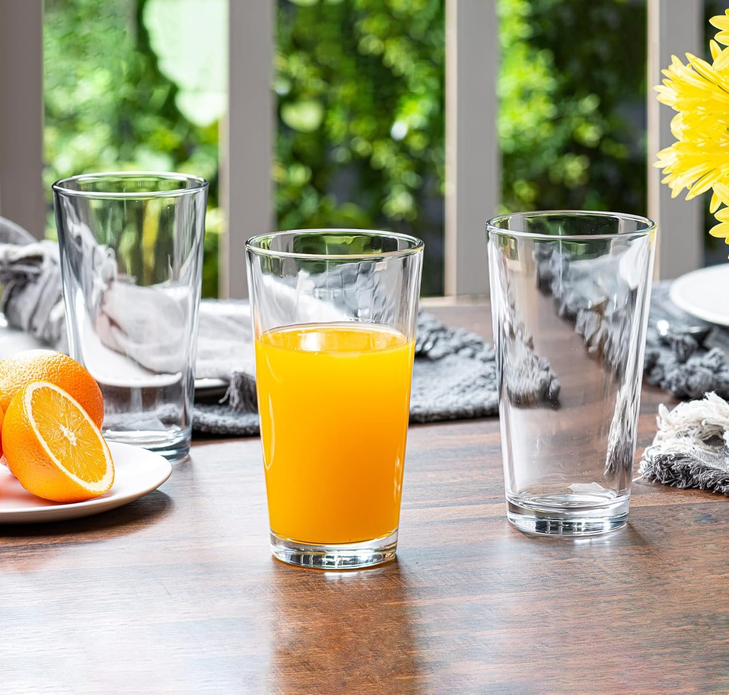 16oz Drinking Glass with Clear Thick Base - Image 2