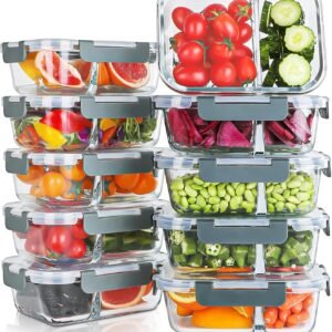 Airtight Lunch Box with 2 Compartments