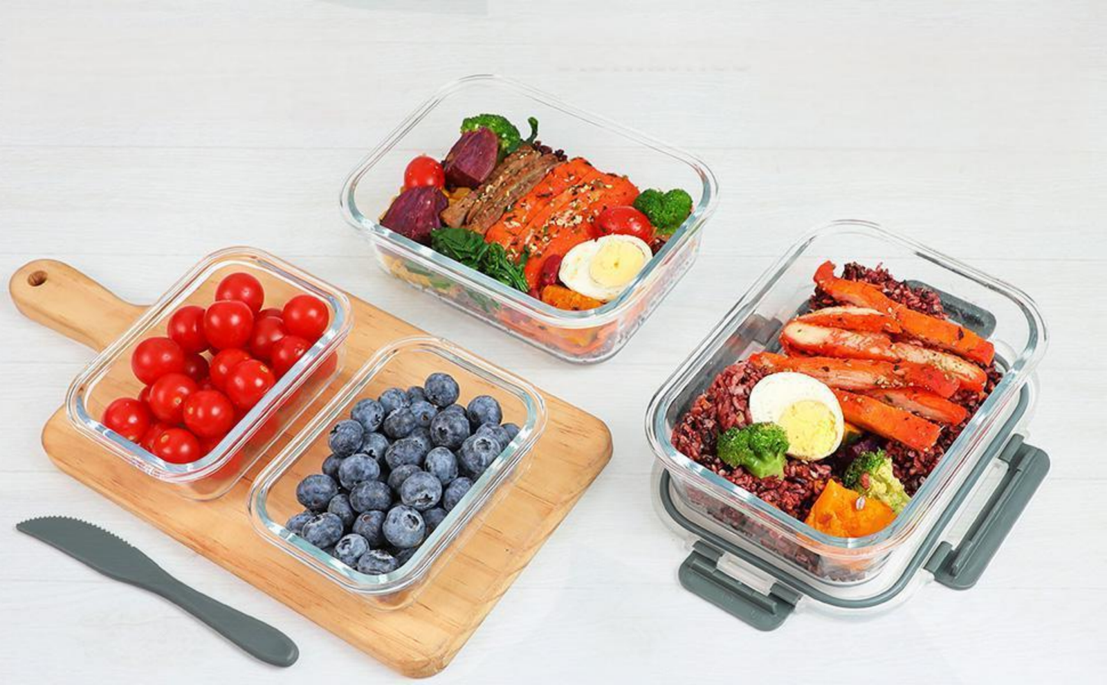 Micro Food Storage Containers with Snap Locking Lids - Image 2