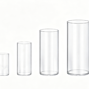 4/6/8/10 Inch Tall Clear Flower Vase