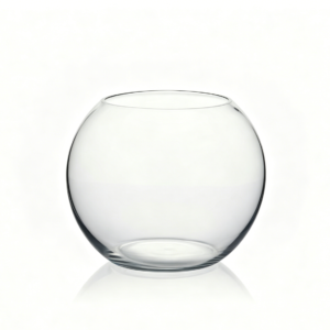 Bowl Glass Vase with Various Sizes