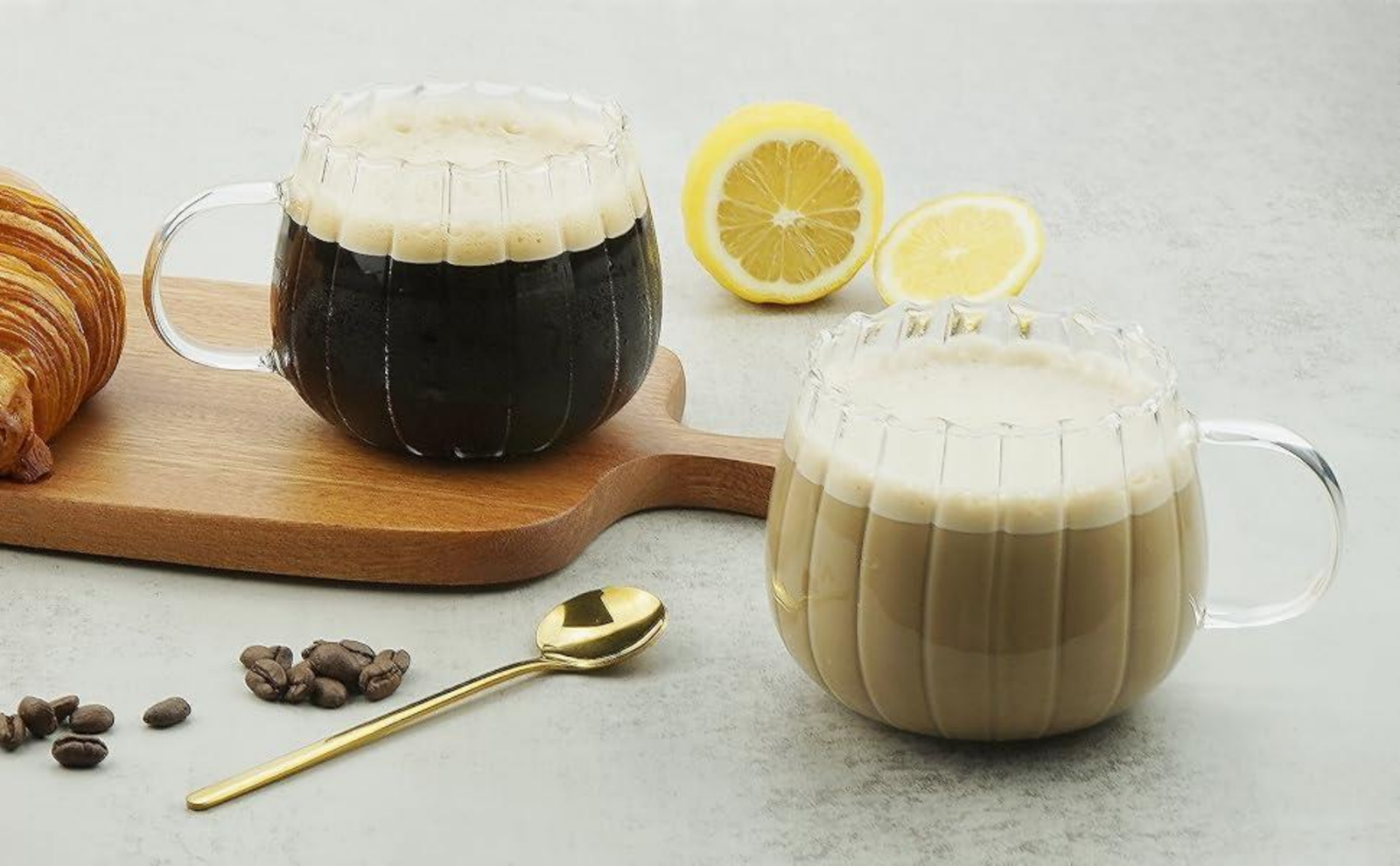12 oz Glass Coffee Mug - Image 4