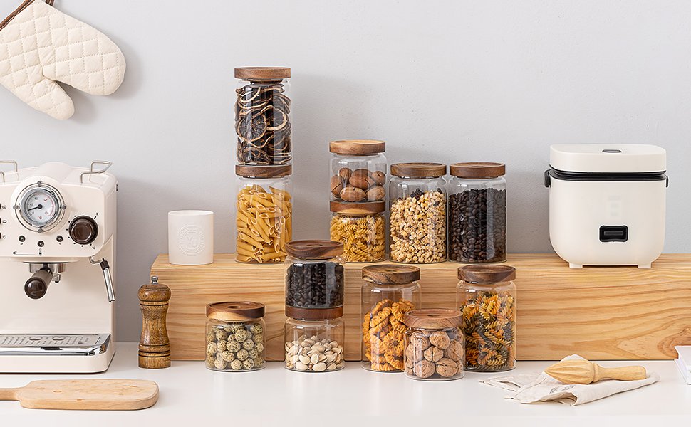 28 Ounce Airtight Food Storage Containers with Bamboo lids - Image 2