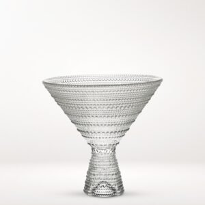 11.5oz Smoke Jupiter Beaded Hobnail Glass for Martini
