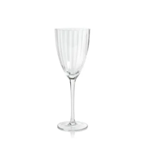 11.5oz Ribbed White Wine Glass