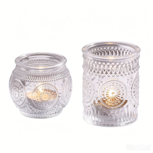 Glass Candle Holders
