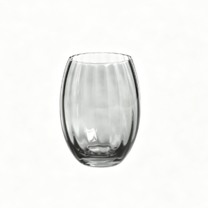 16.2oz Smoke Stemless Ribbed Glass