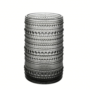 13.5 oz Smoke Jupiter Beaded Glass Tumbler