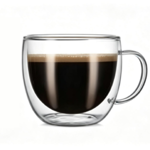 8.1oz Insulated Double Wall Glass Cappuccino Mug