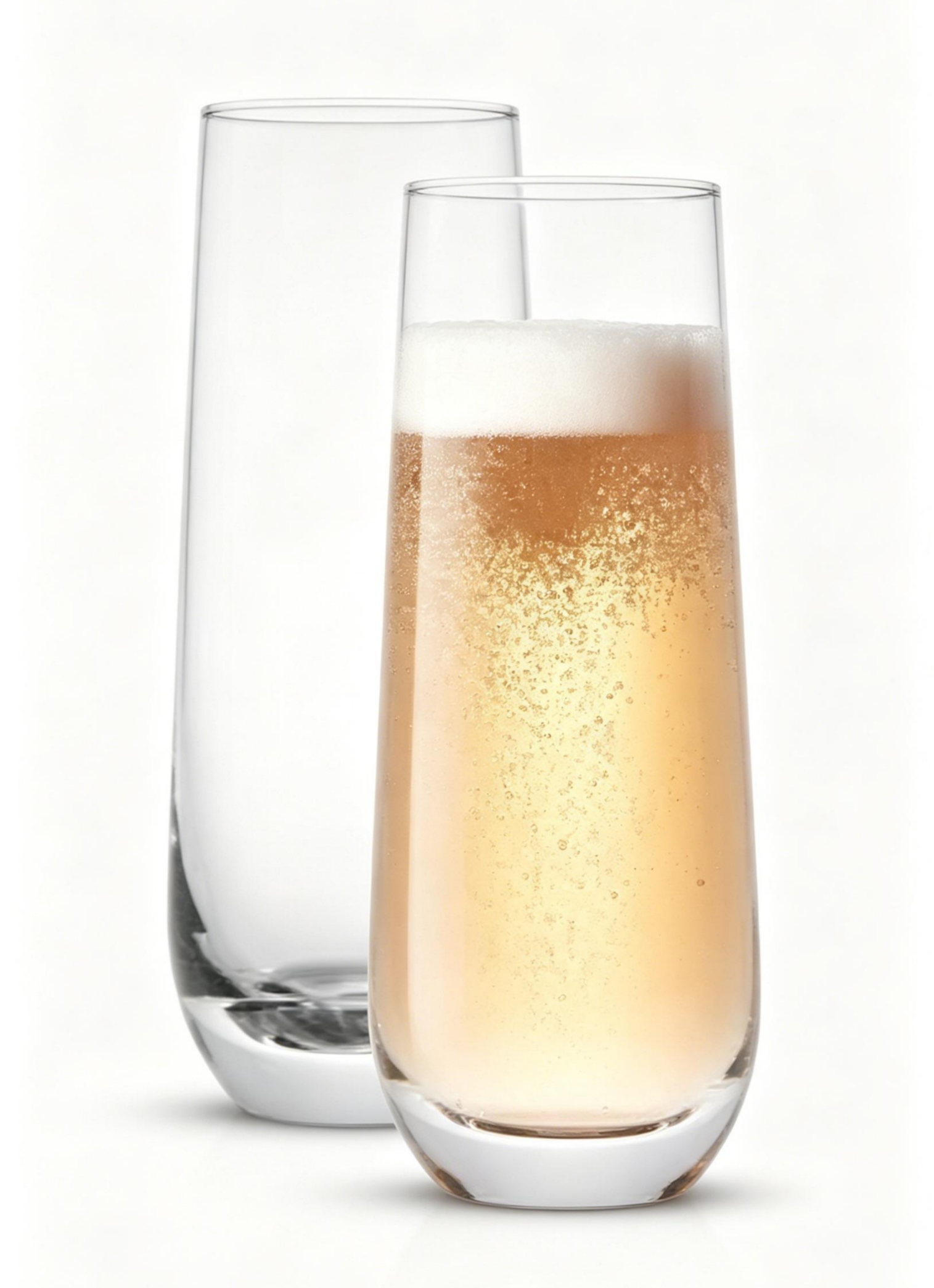 9.5oz Stemless Champagne Flute Glass