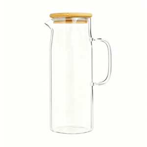 Glass Carafe with bamboo lid, 1.2L